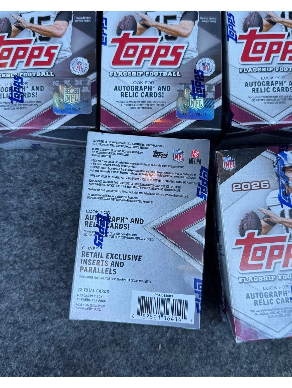 5x 2026 Topps Flagship Football Value Box